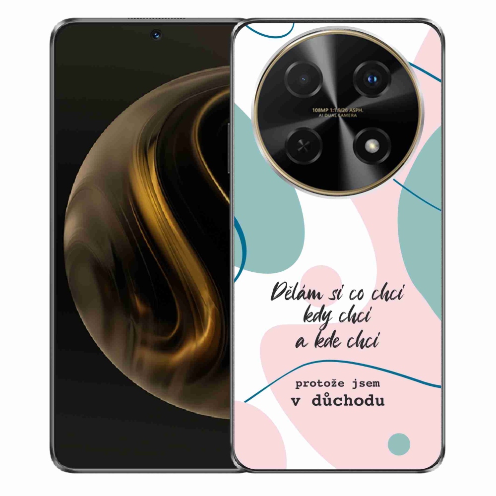 Gélový kryt mmCase na Huawei Nova 12i - vtipný text 10 biele pozadie