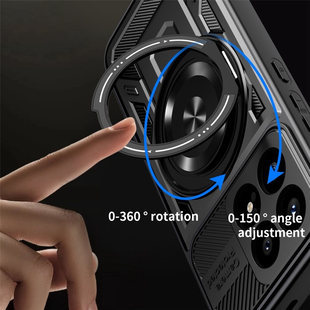 Robust odolný kryt s MagSafe na Xiaomi Poco F8 Pro 5G - čierny