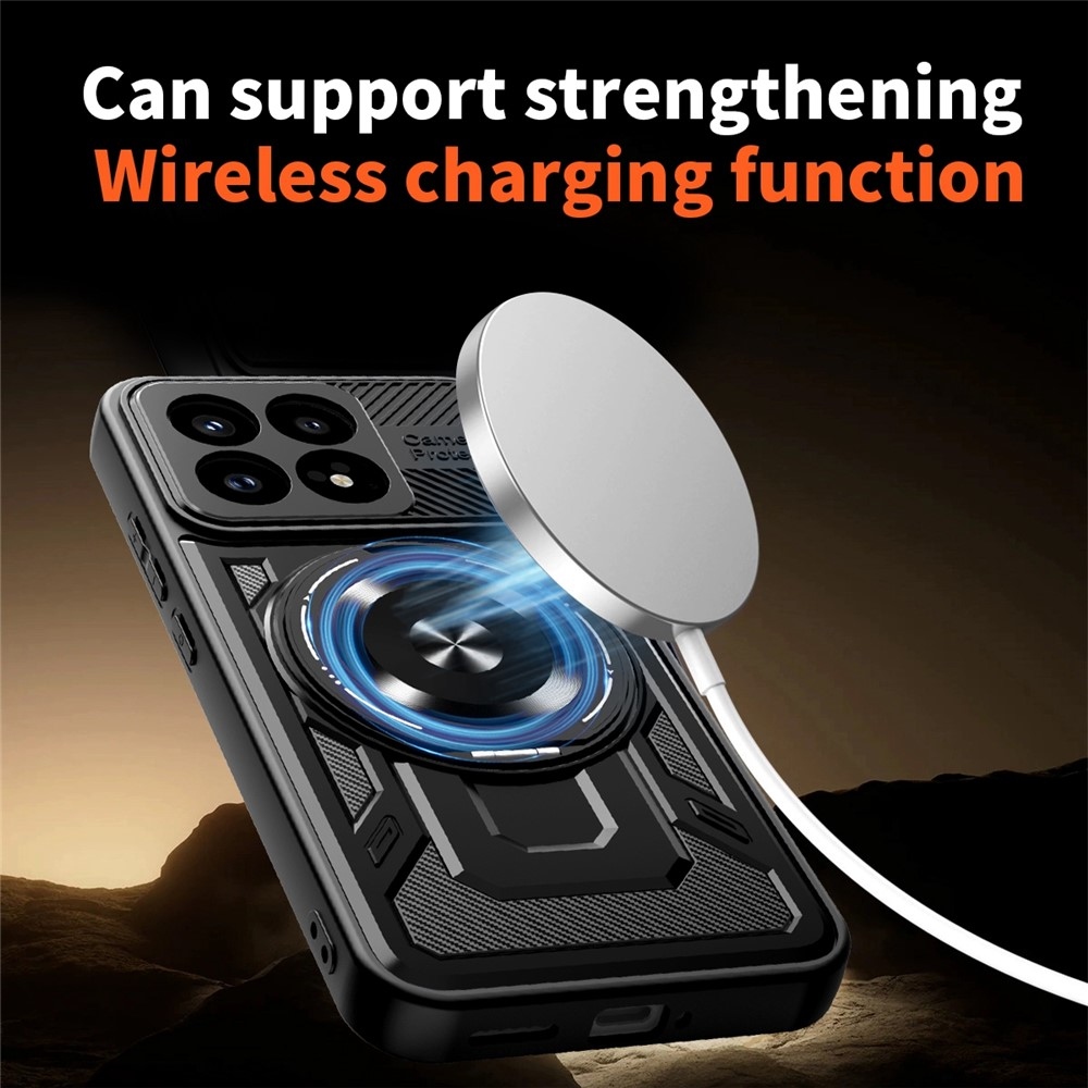 Robust odolný kryt s MagSafe na Xiaomi Poco F8 Pro 5G - čierny