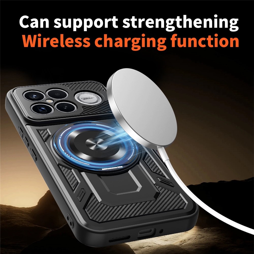 Robust odolný kryt s MagSafe na Xiaomi Poco F8 Ultra 5G - čierny