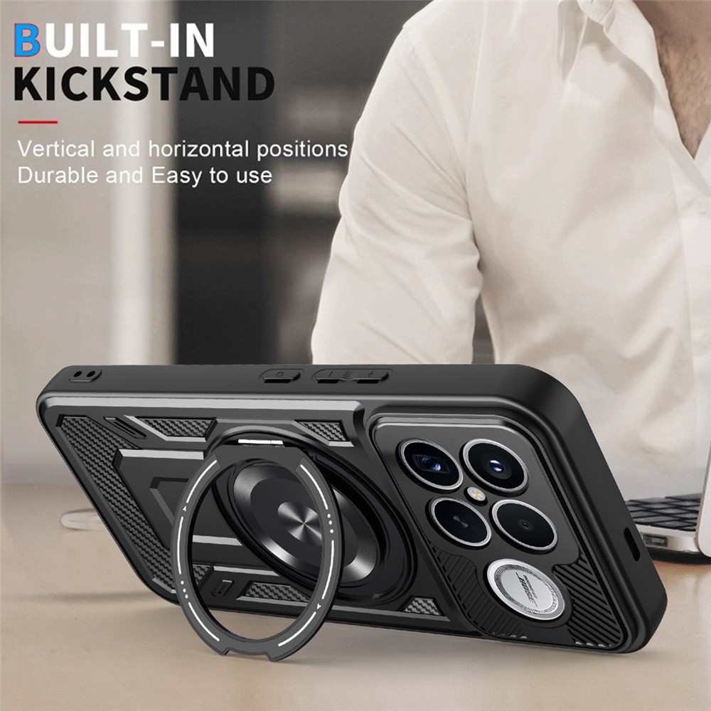 Robust odolný kryt s MagSafe na Xiaomi Poco F8 Ultra 5G - čierny