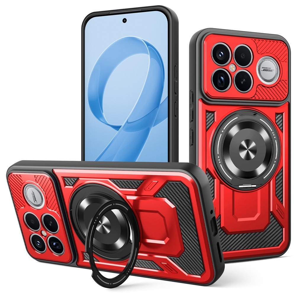 Robust odolný kryt s MagSafe na Xiaomi Poco F8 Ultra 5G - červený