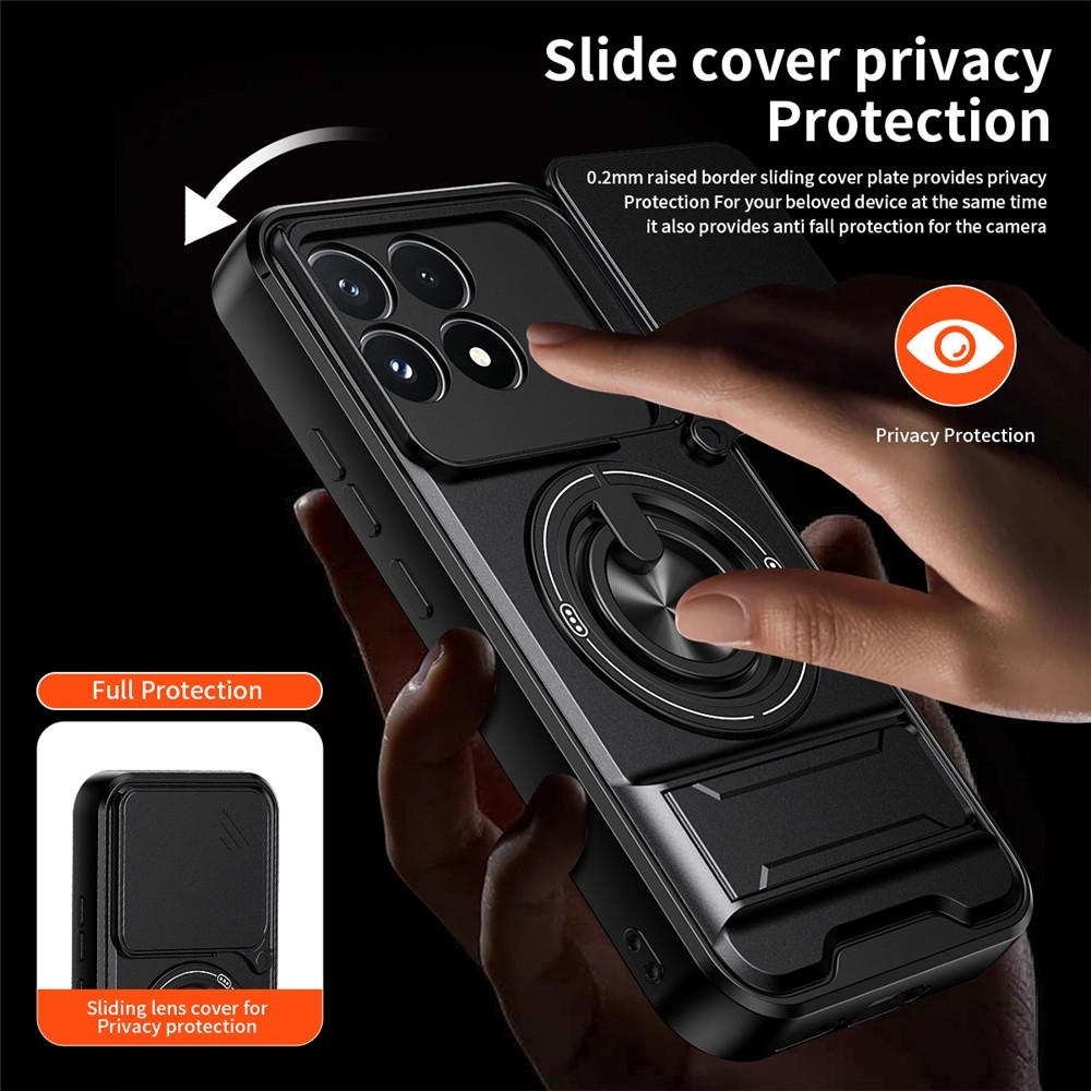 Robuste odolný kryt na Xiaomi Poco F9 Pro 5G - čierny