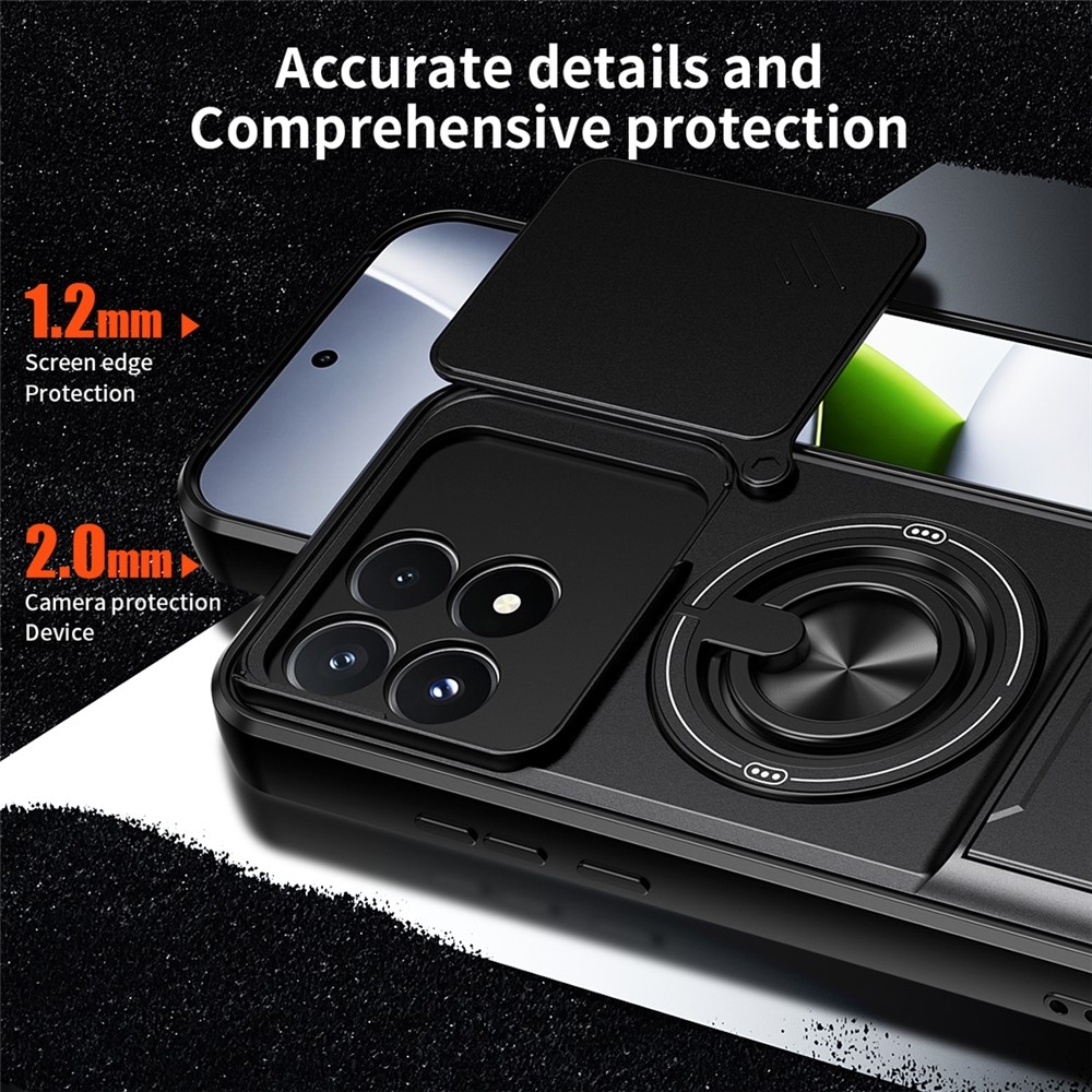 Robuste odolný kryt na Xiaomi Poco F9 Pro 5G - čierny