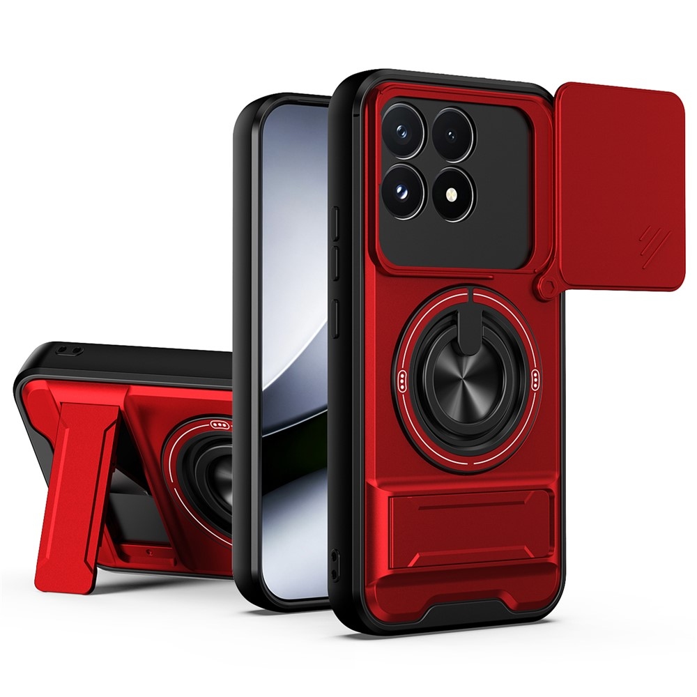 Robuste odolný kryt na Xiaomi Poco F9 Pro 5G - červený