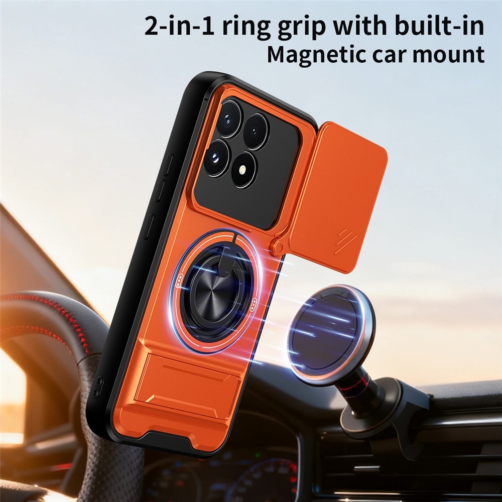 Robuste odolný kryt na Xiaomi Poco F9 Pro 5G - oranžový