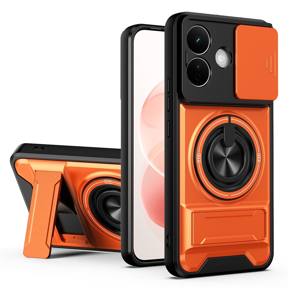 Robuste odolný kryt s MagSafe na Xiaomi Redmi Note 17 4G/5G - oranžový