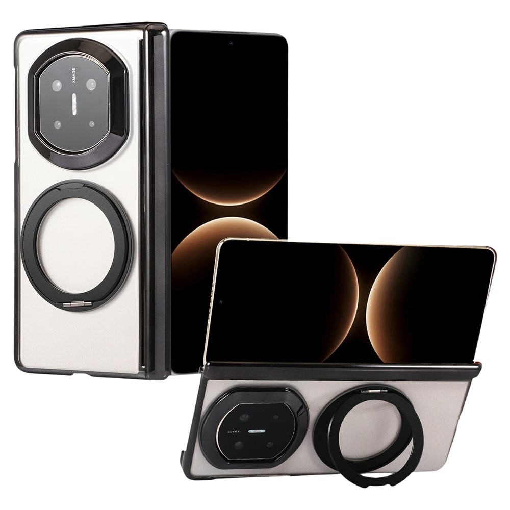 Rotate plastový kryt s výklopným stojanom a MagSafe na Huawei Mate X7 - čierny