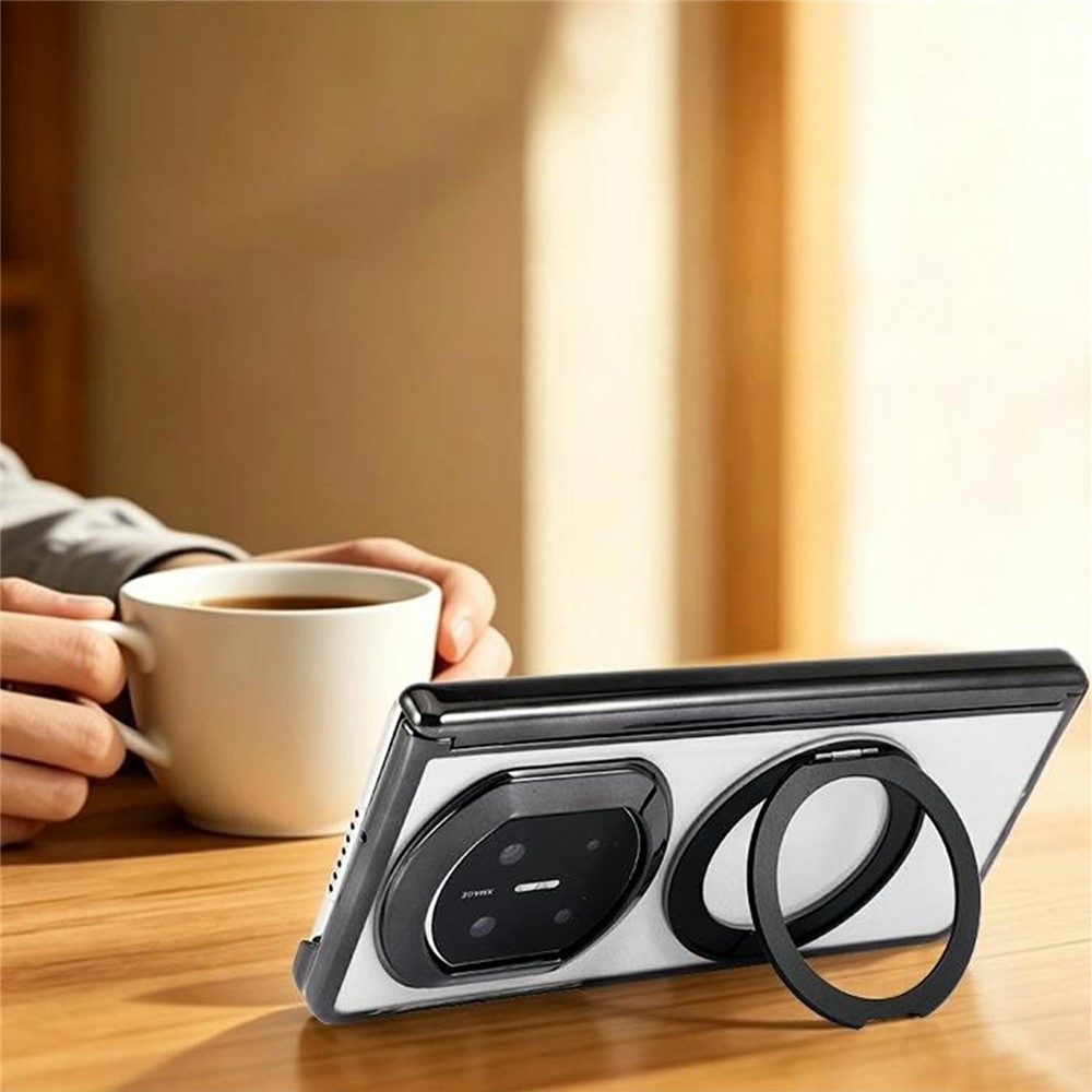 Rotate plastový kryt s výklopným stojanom a MagSafe na Huawei Mate X7 - čierny