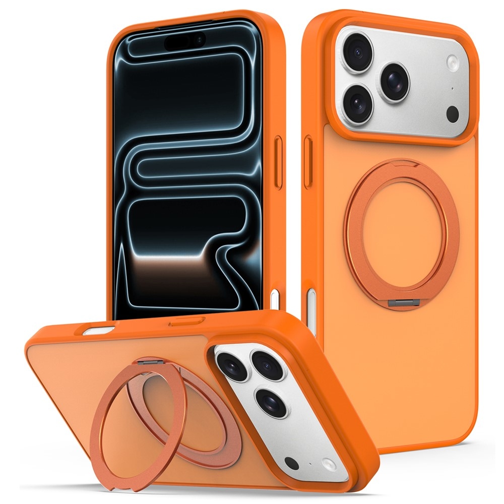 Rotaty gélový obal s pevným chrbtom a MagSafe na iPhone 18 Pro Max/17 Pro Max - oranžový