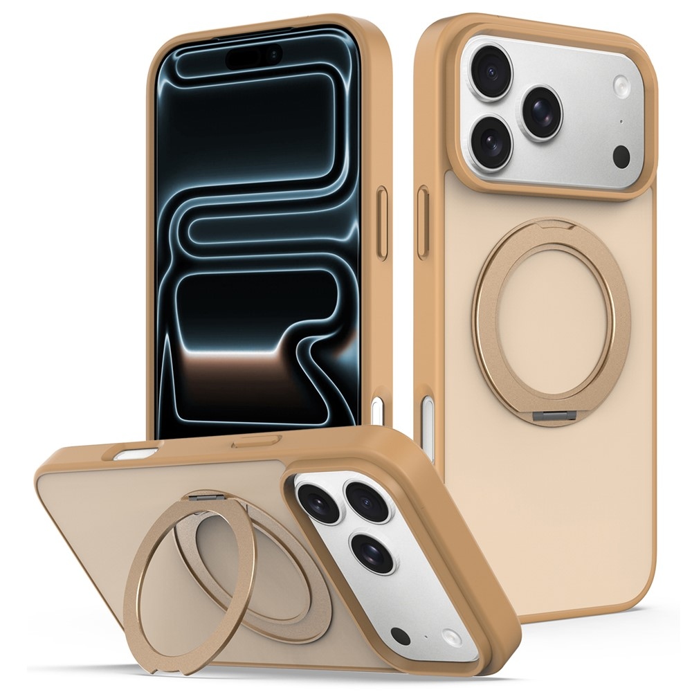 Rotaty gélový obal s pevným chrbtom a MagSafe na iPhone 18 Pro Max/17 Pro Max - zlatý