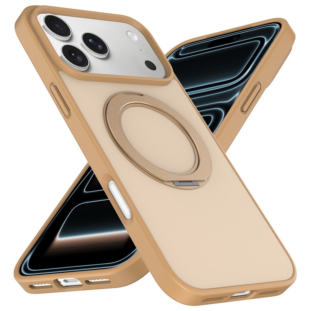 Rotaty gélový obal s pevným chrbtom a MagSafe na iPhone 18 Pro Max/17 Pro Max - zlatý