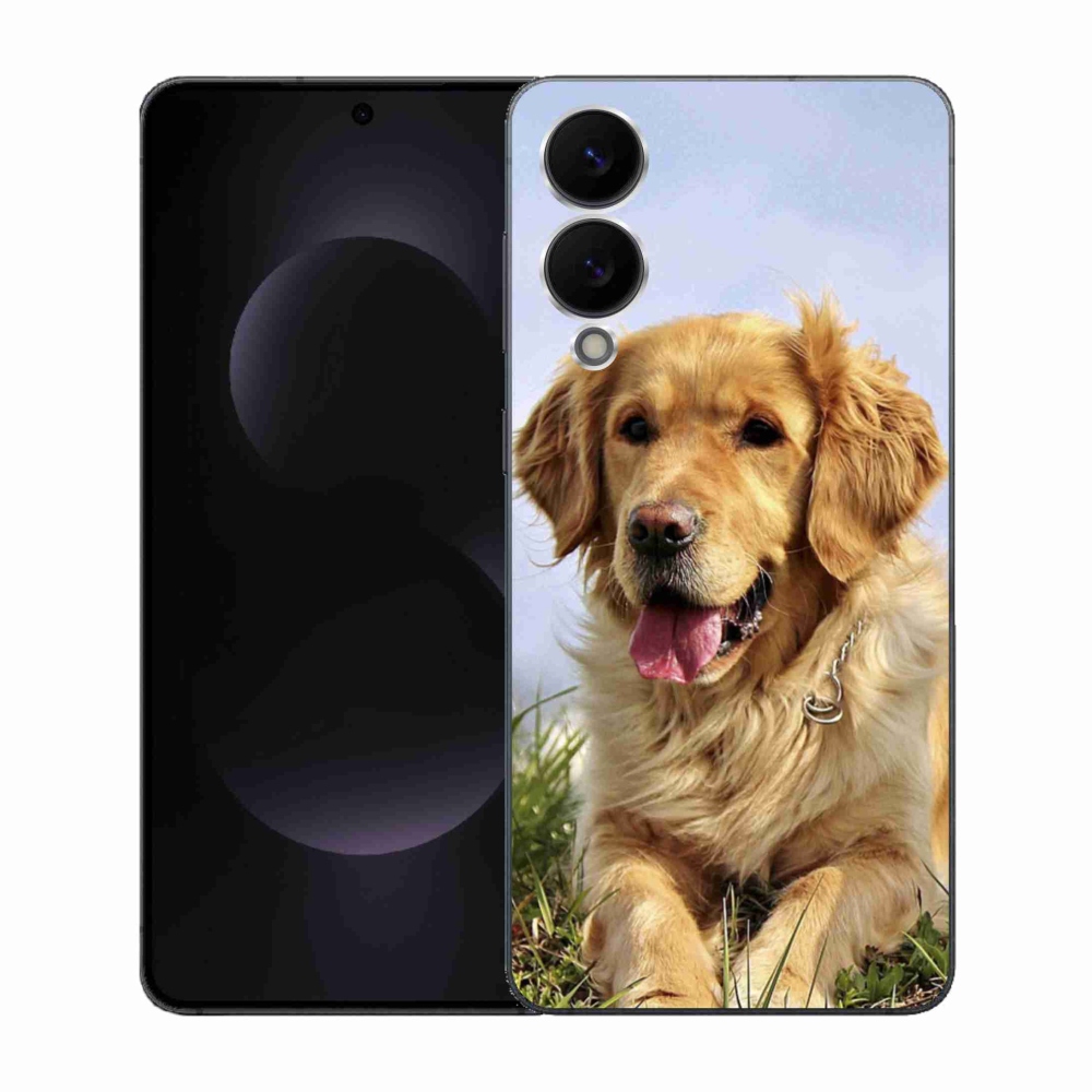 Gélový kryt mmCase na Samsung Galaxy S25 Edge - zlatý retriever