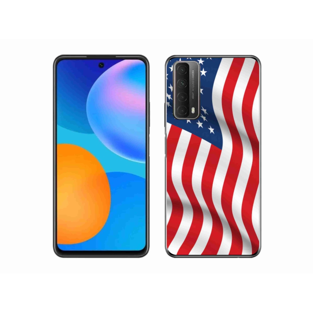 Gélový kryt mmCase na mobil Huawei P Smart (2021) - USA vlajka