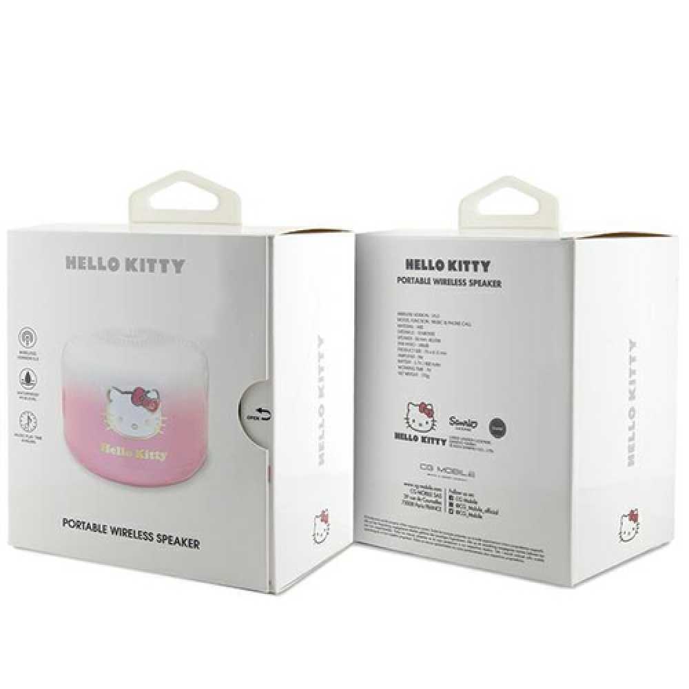 Hello Kitty Electroplate Gradient Bluetooth speaker - ružový