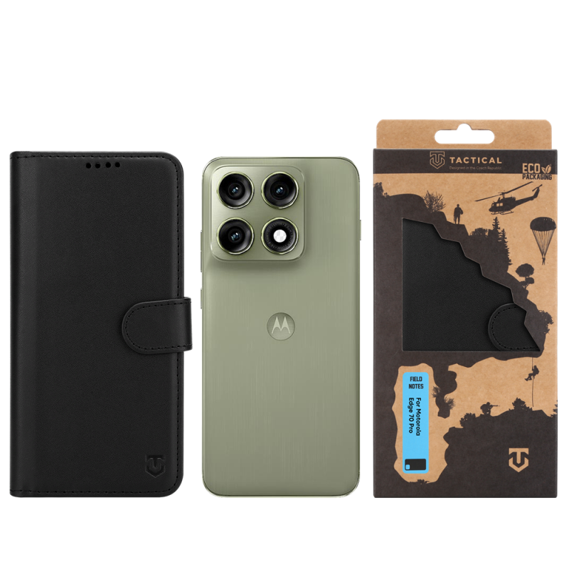 Tactical Field Notes pre Motorola Edge 70 Pro – čierna