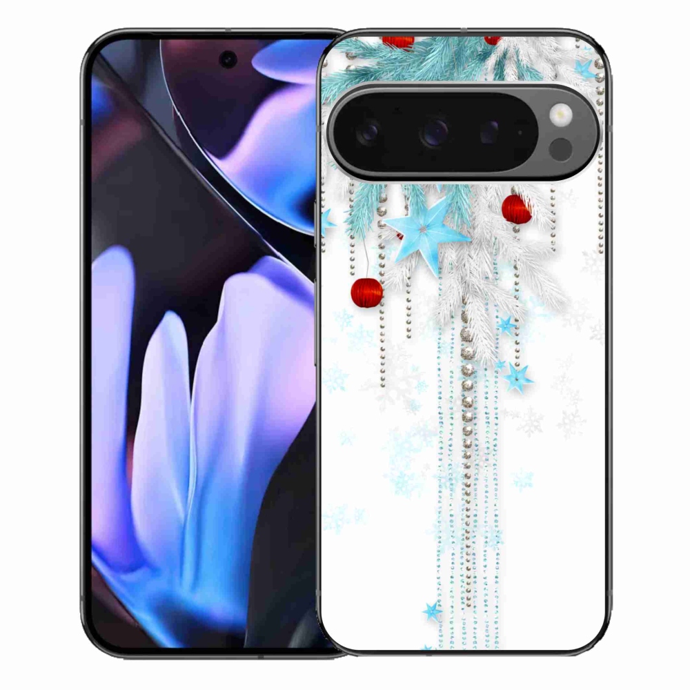 Gélový kryt mmCase na Google Pixel 9 Pro XL - vianočné ozdoby