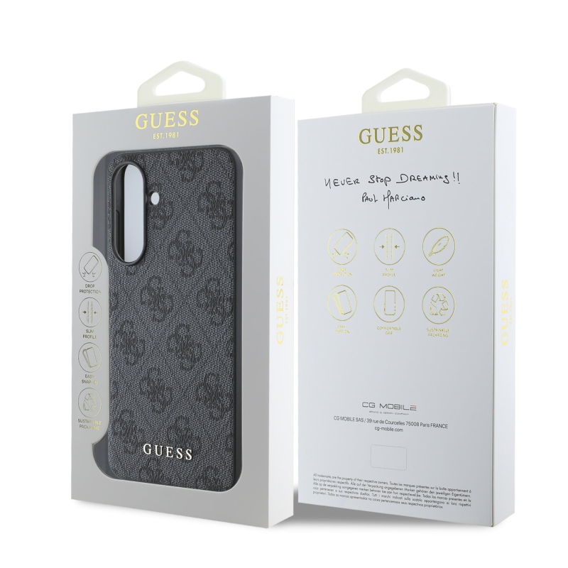 Guess 4G Zadný Kryt pre Samsung Galaxy A36 Grey