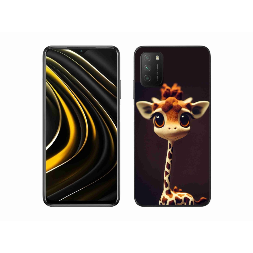 Gélový kryt mmCase na Xiaomi Poco M3 - malá žirafa