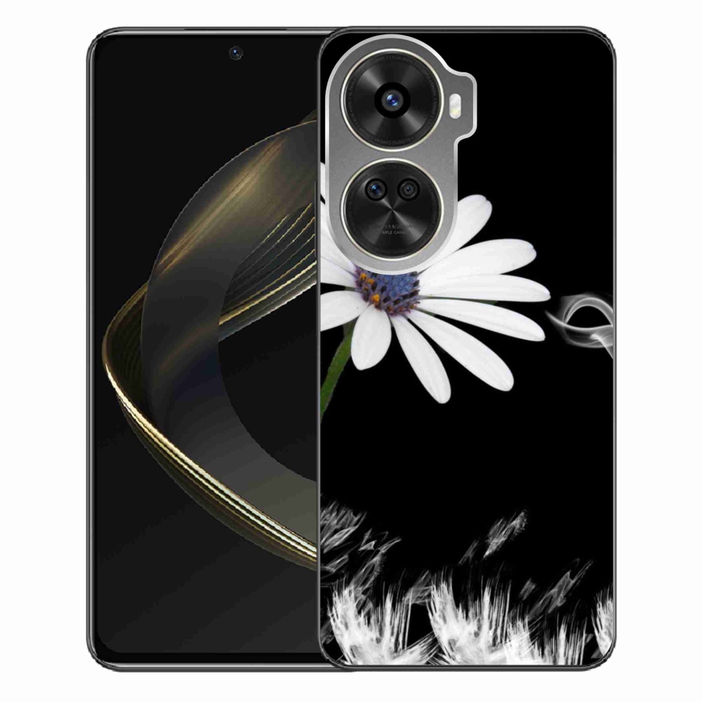 Gélový kryt mmCase na Huawei Nova 12 SE - biely kvet