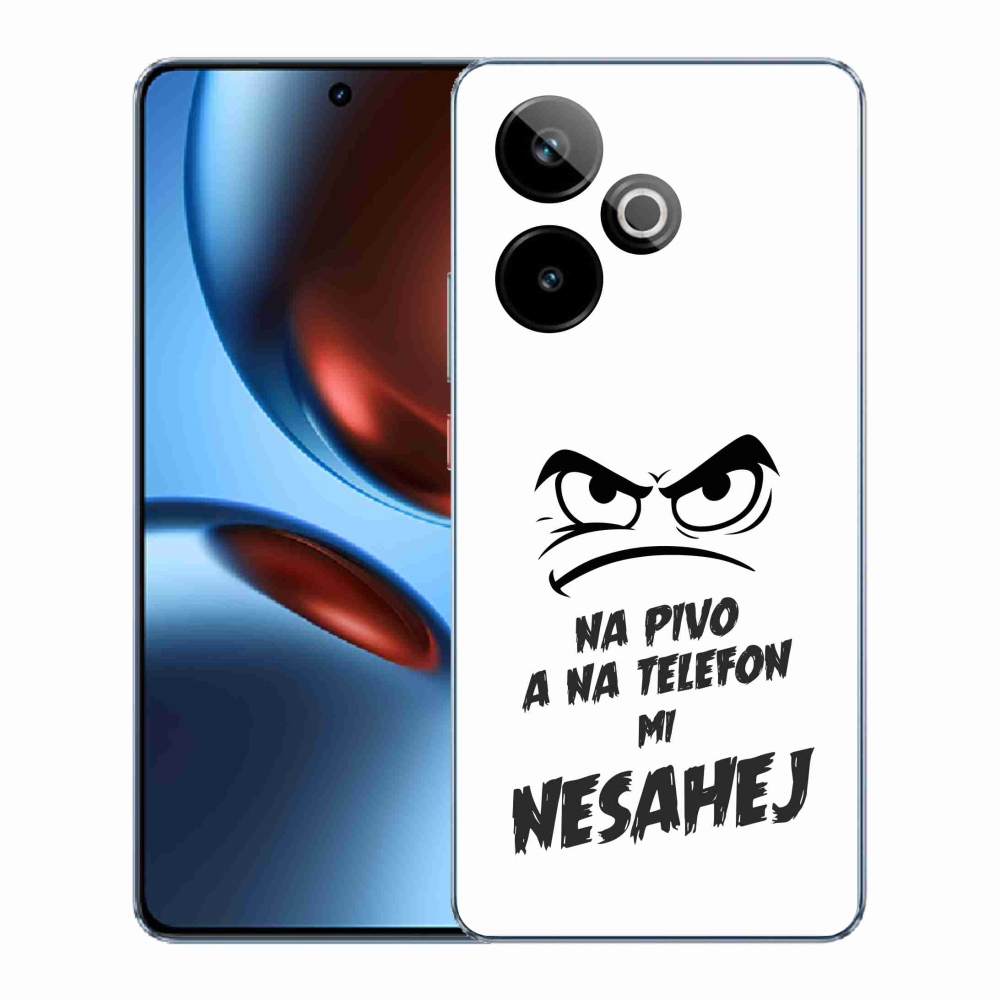 Gélový kryt mmCase na Realme GT 7 5G/GT 7T 5G - pivný motív 2 biele pozadie