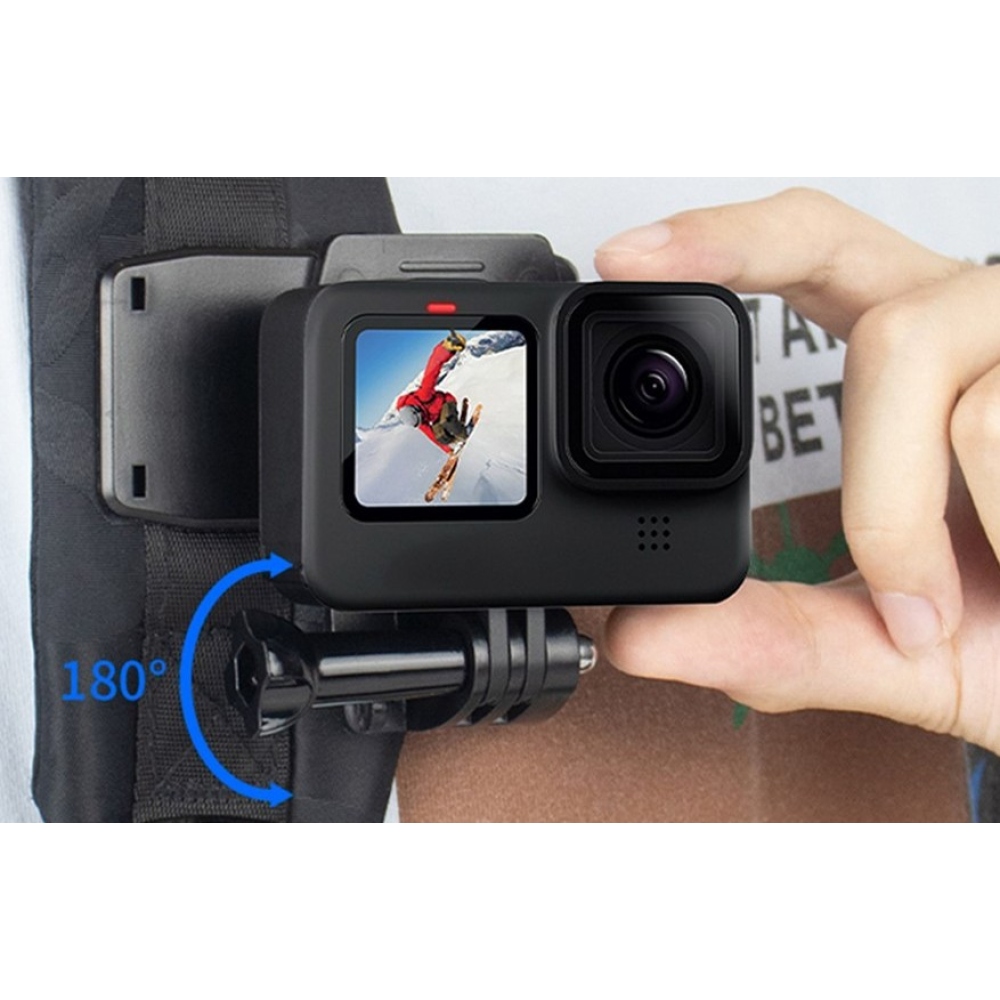 Otočný klip pre GoPro, DJI Osmo a akčné kamery s otočením o 360 °