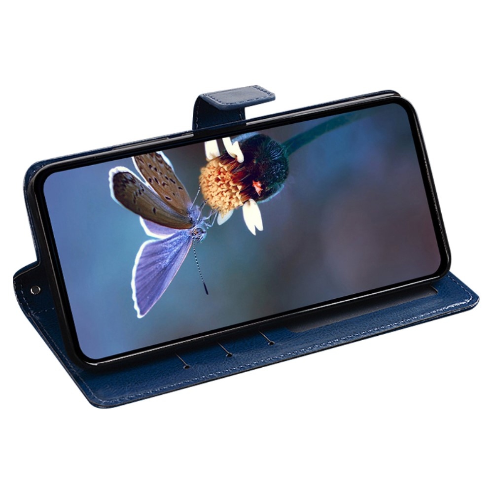 IDEWEI knižkové púzdro na Xiaomi Redmi 13 4G/Poco M6 4G - modré