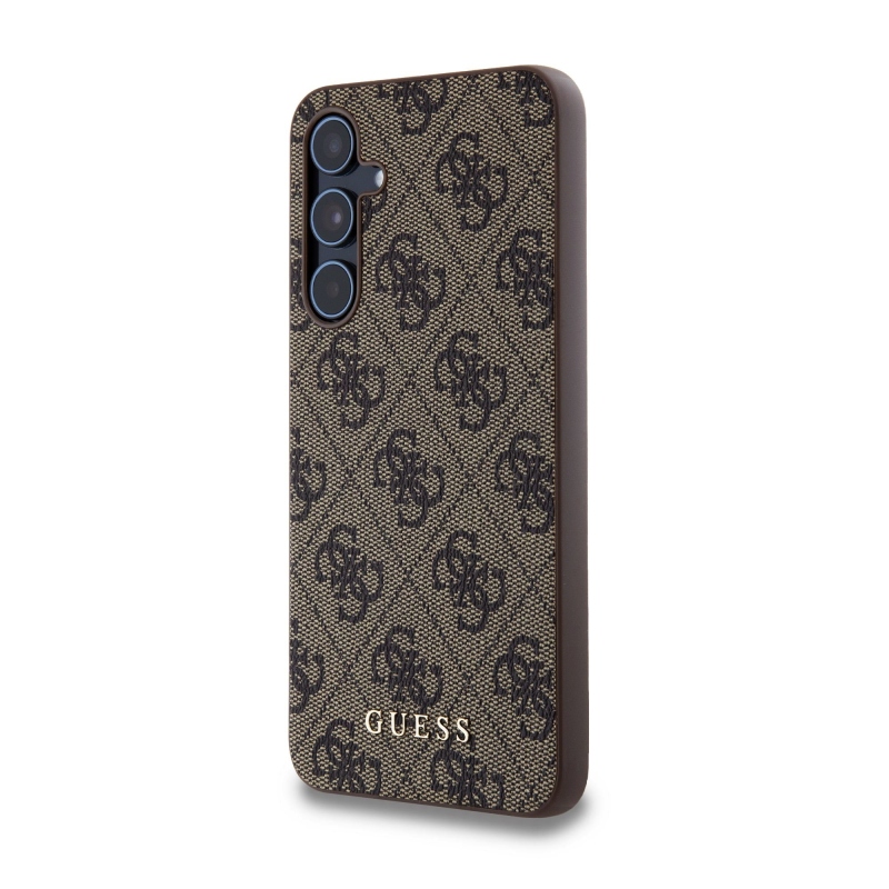 Guess 4G Zadný Kryt pre Samsung Galaxy A55 5G Brown