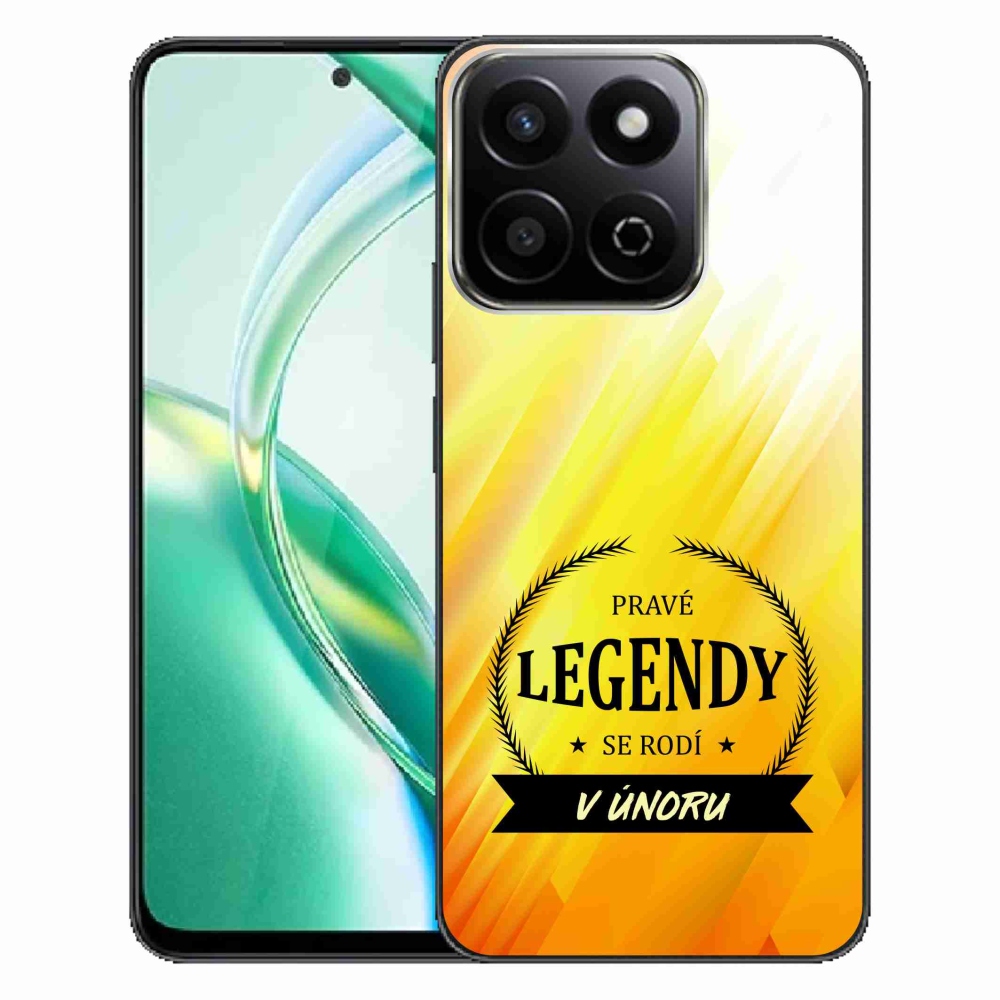 Gélový kryt mmCase na Honor 200 Smart 5G - legendy vo februári žlté pozadie