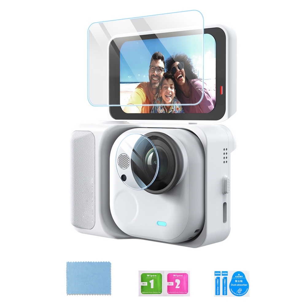 AMAGISN 9H tvrdené sklo na displej a objektív pre Insta360 GO Ultra