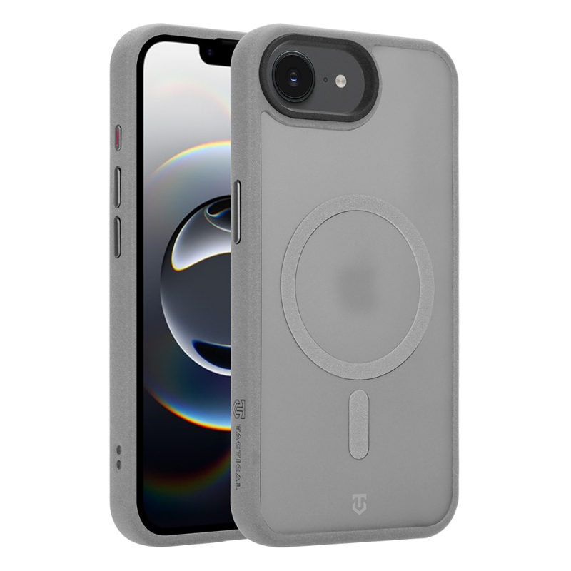 Tactical MagForce Hypersand puzdro pre Apple iPhone 16e/17e, svetlošedé
