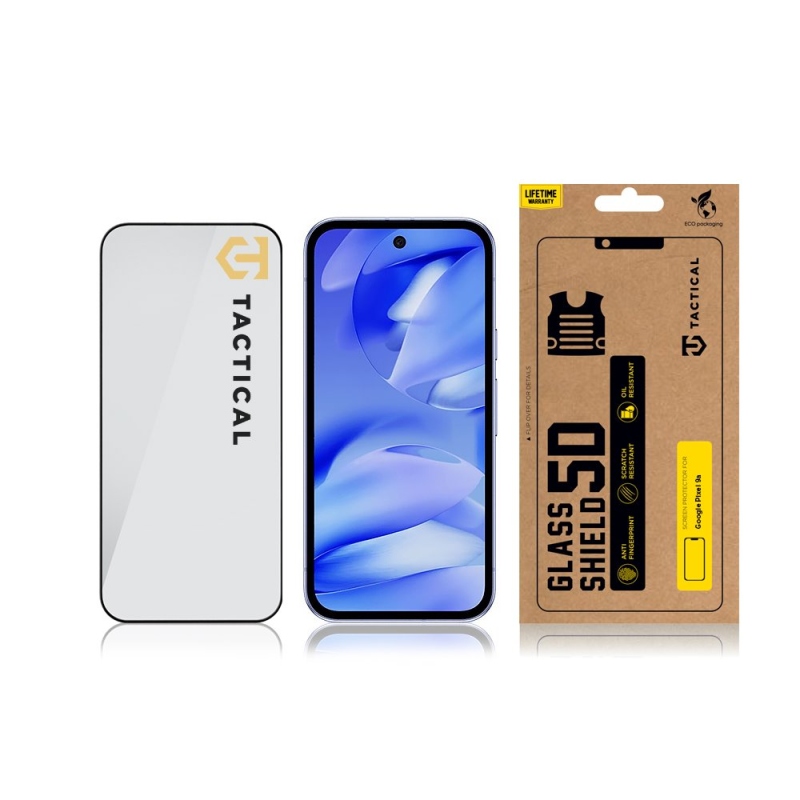 Tactical Glass Shield 5D sklo pre Google Pixel 9a Black