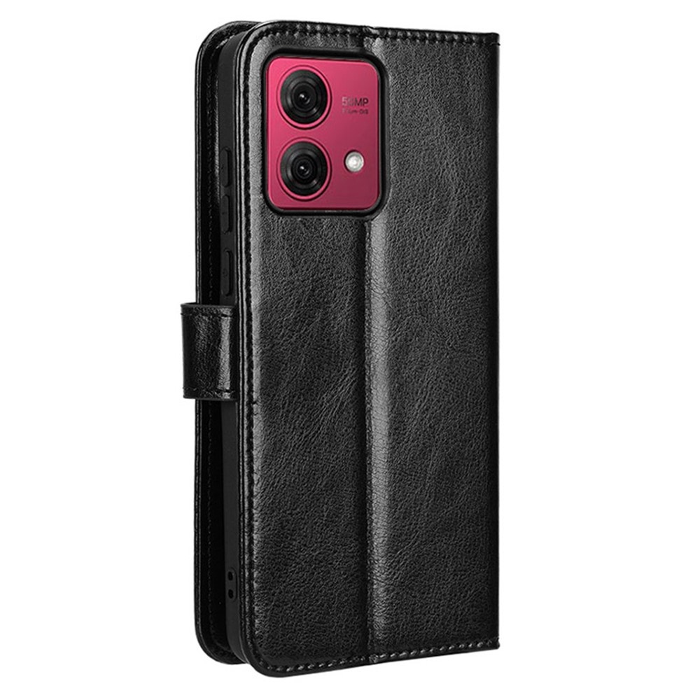 Crazy knižkové púzdro na Motorola Moto G84 5G - čierne