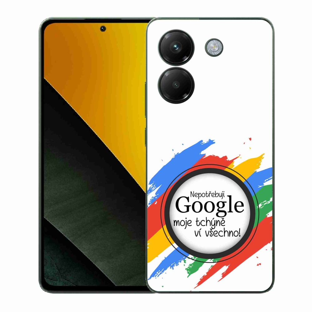 Gélový kryt mmCase na Xiaomi Poco M7 Pro 5G - svokra vie všetko biele pozadie