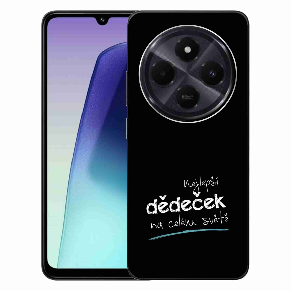 Gélový kryt mmCase na Xiaomi Redmi 14C/Poco C75 - najlepší dedko 3 čierne pozadie