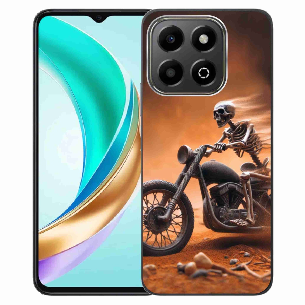 Gélový kryt mmCase na Honor X6b - kostra na motorke