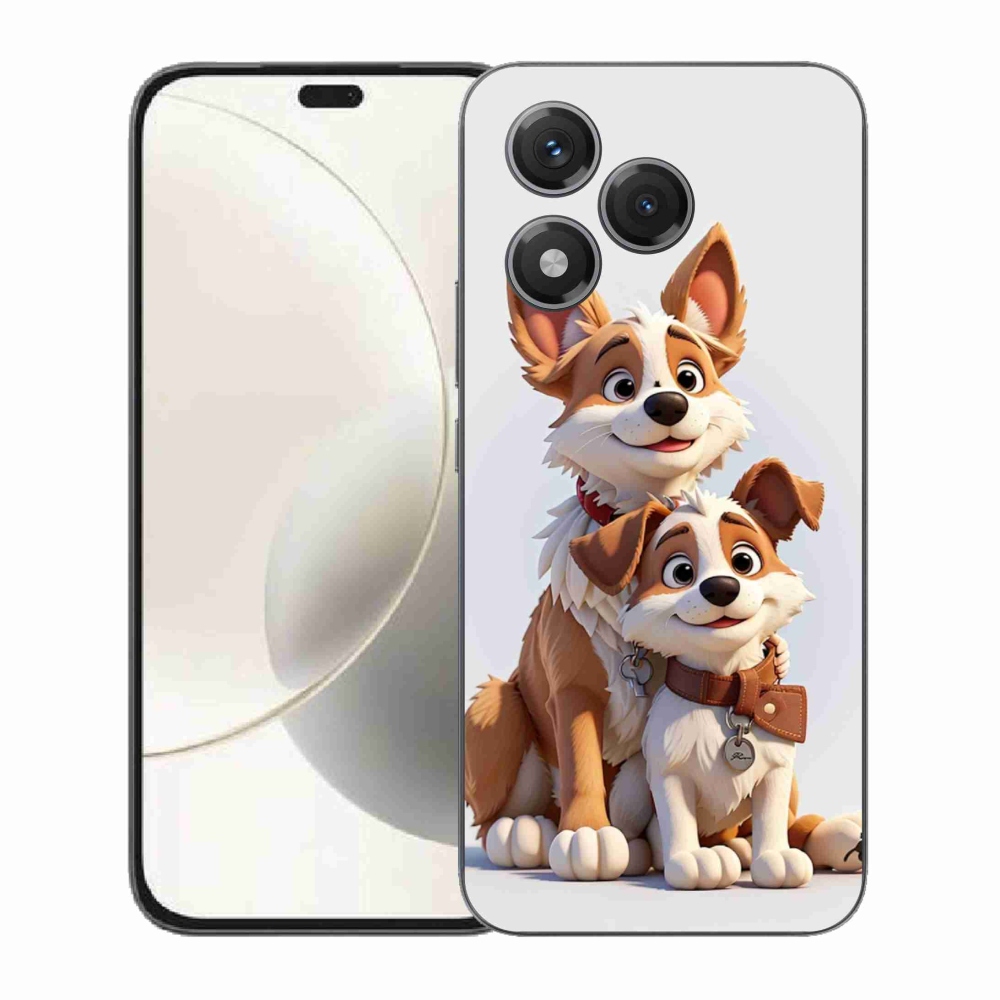 Gélový kryt mmCase na Honor 400 Lite - kreslenie psy
