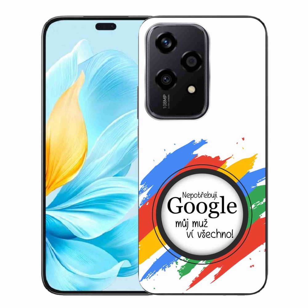 Gélový kryt mmCase na Honor 200 Lite 5G - muž vie všetko biele pozadie