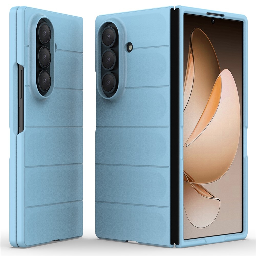 Rugg odolný gélový obal na Samsung Galaxy Z Fold7 5G - svetlomodrý