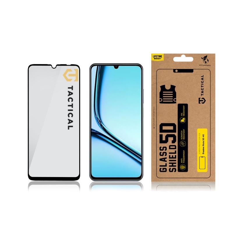 Tactical Glass Shield 5D sklo pre Realme Note 50 4G Black