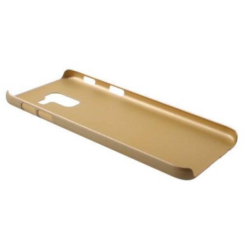 Rubber plastový kryt na mobil Samsung Galaxy J6 (2018) - zlatý