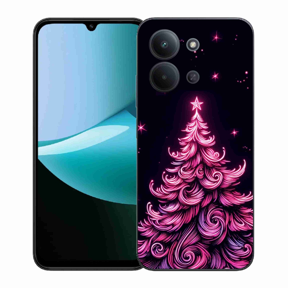 Gélový kryt mmCase na Xiaomi Redmi 15C 4G (171mm)/Poco C85 4G (171mm) - neónový vianočný stromček 2