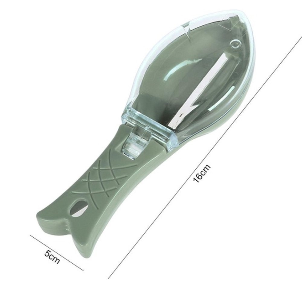 Ručný odstraňovač rybích šupín - zelený