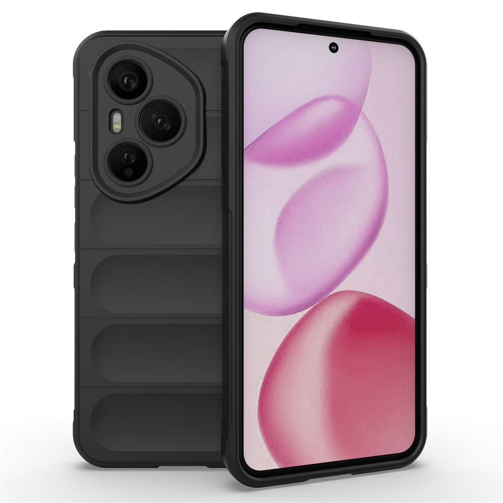 Rugg odolný gélový obal na Honor 400 Pro - čierny