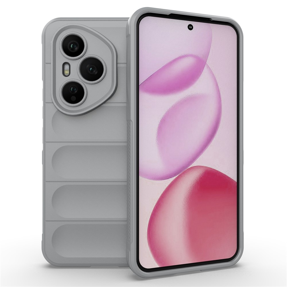 Rugg odolný gélový obal na Honor 400 Pro - svetlosivý