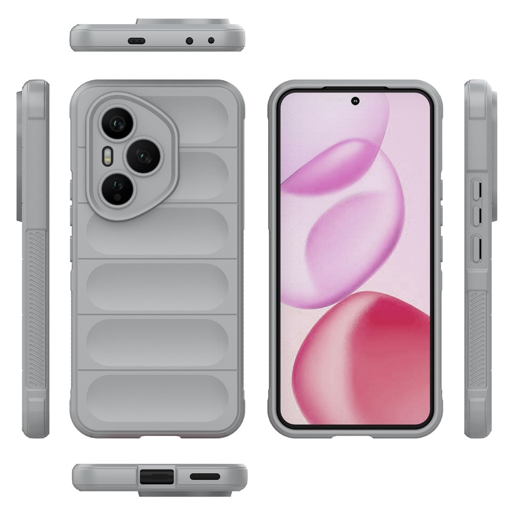 Rugg odolný gélový obal na Honor 400 Pro - svetlosivý