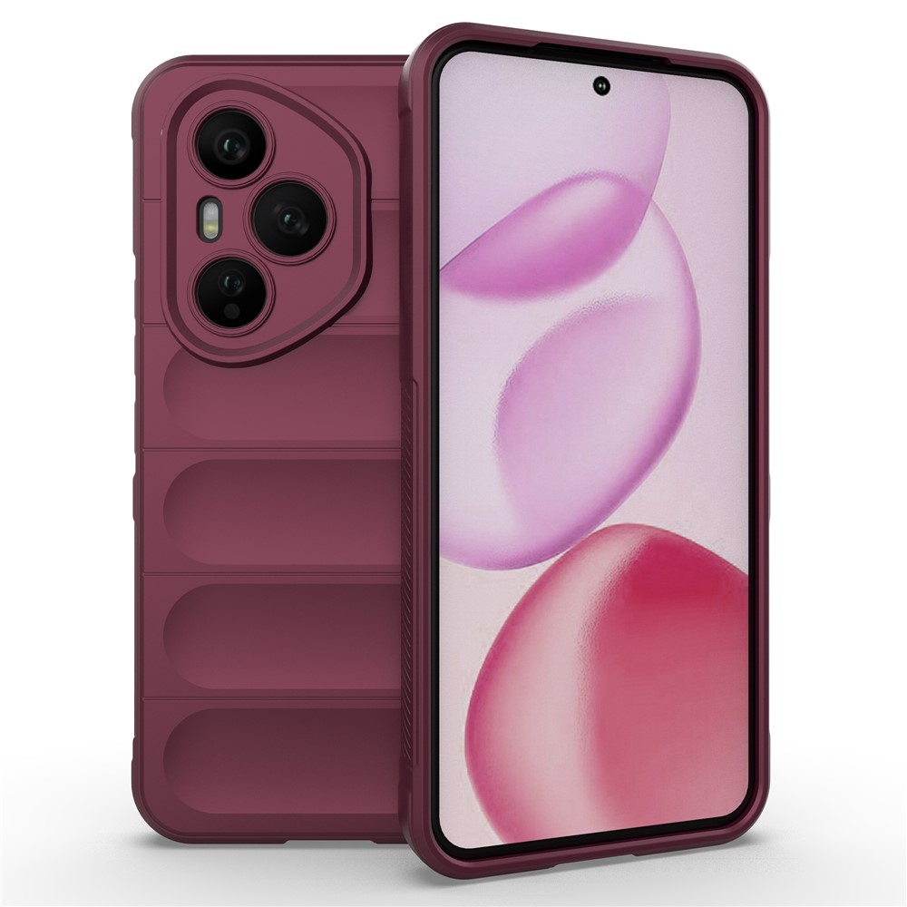 Rugg odolný gélový obal na Honor 400 Pro - vínový