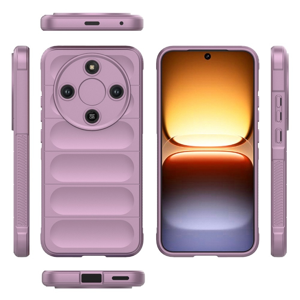 Rugg odolný gélový obal na Honor Magic 8 Lite 5G - svetlofialový