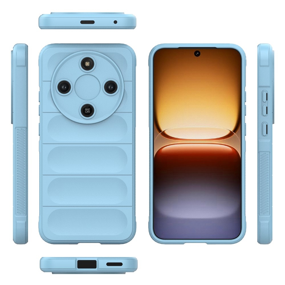 Rugg odolný gélový obal na Honor Magic 8 Lite 5G - svetlomodrý