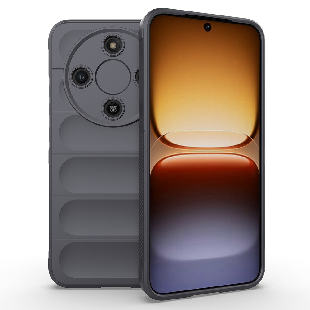 Rugg odolný gélový obal na Honor Magic 8 Lite 5G - tmavosivý
